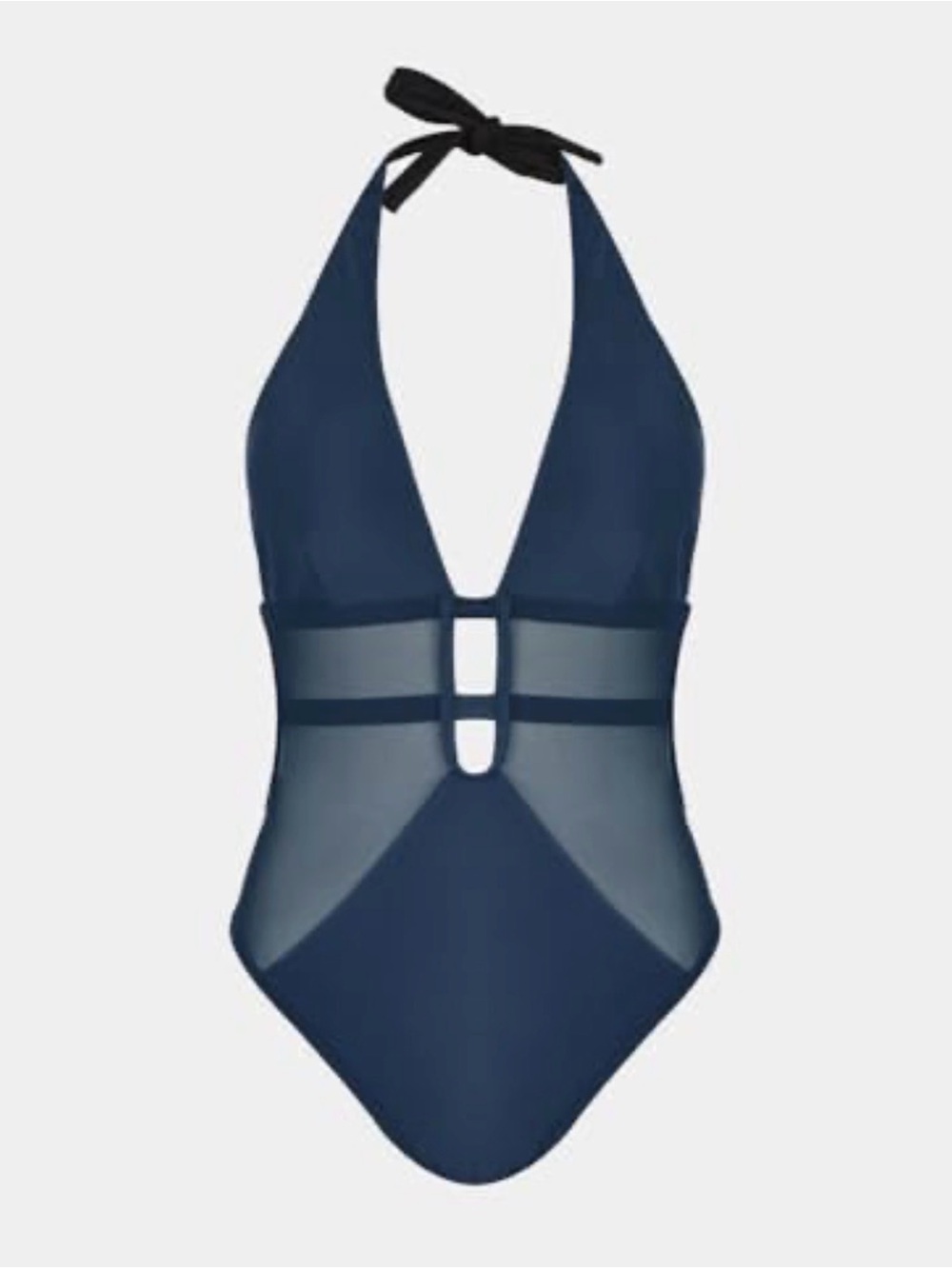 Cupshe Blue Plunging Keyhole Standard One-Piece NWT - Picture 8 of 13